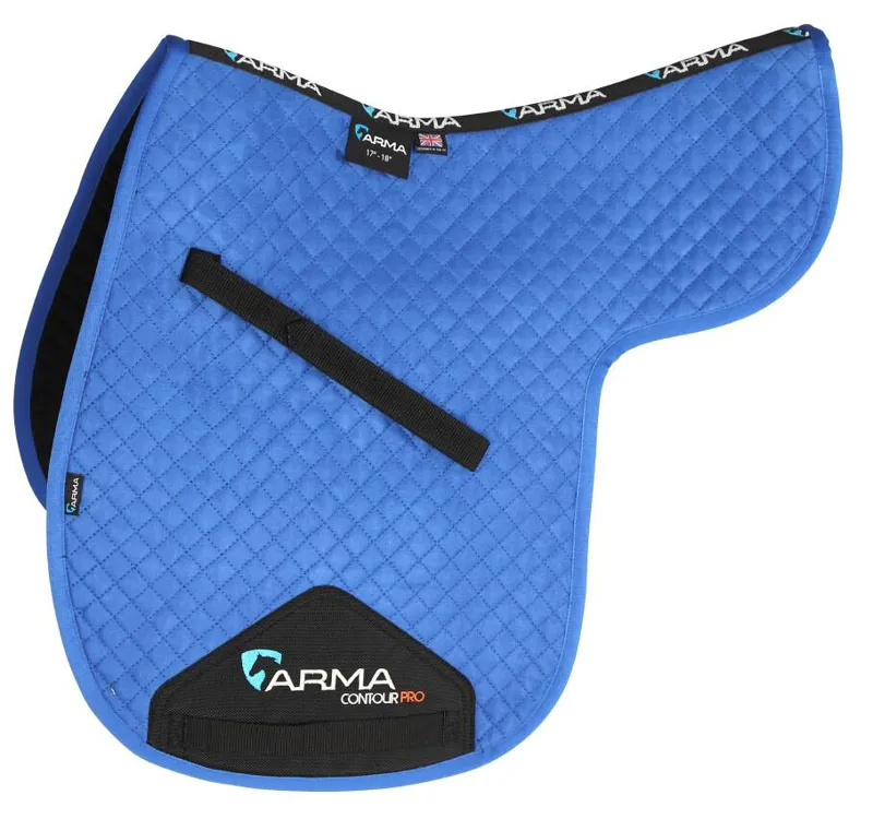 Shires ARMA Suede Numnah - Royal Blue